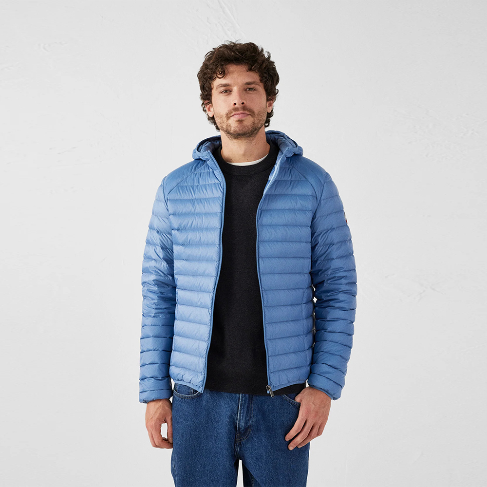 【JOTT】NIC基本款連帽羽絨外套(清水藍)