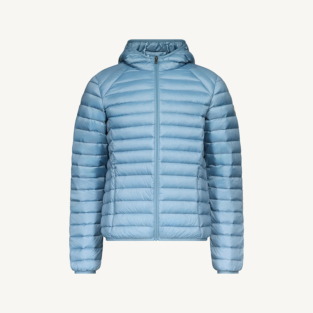 【JOTT】NIC基本款連帽羽絨外套(清水藍)