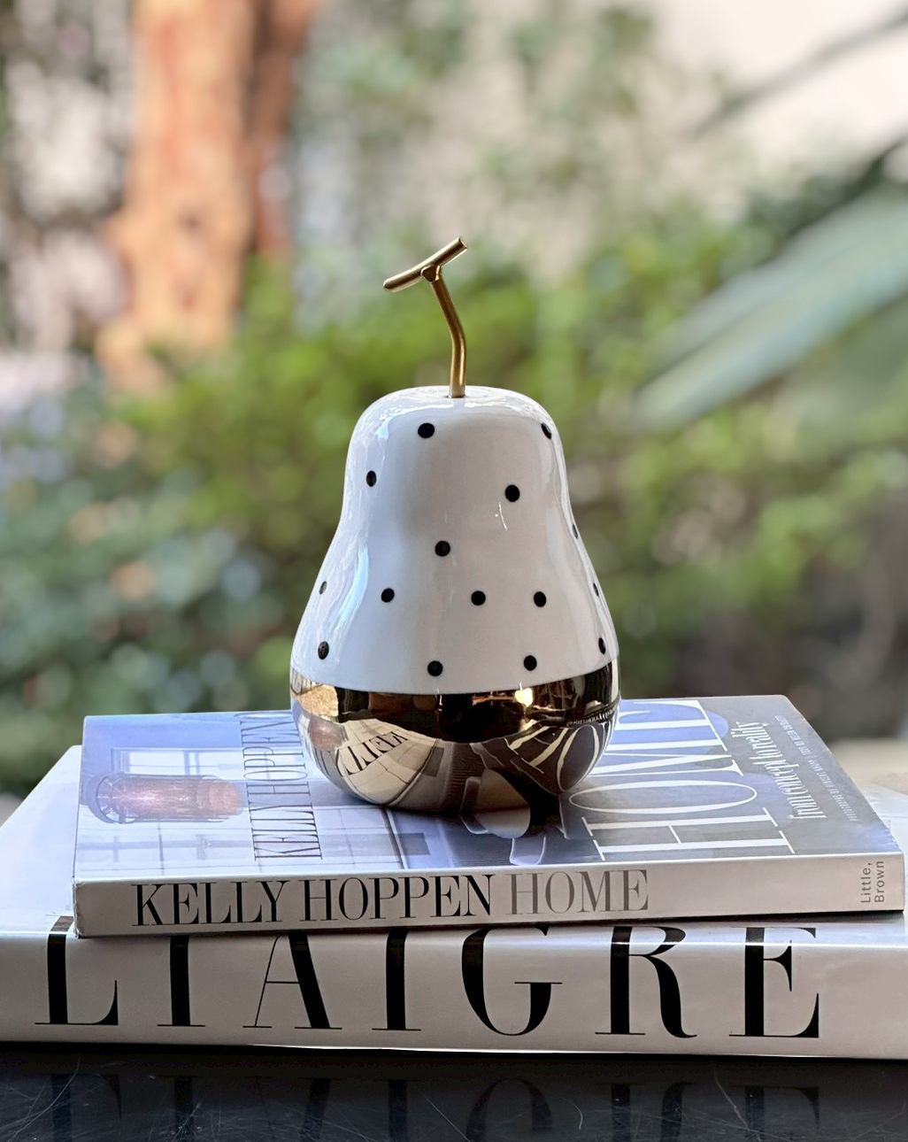 白金點點梨擺飾 大