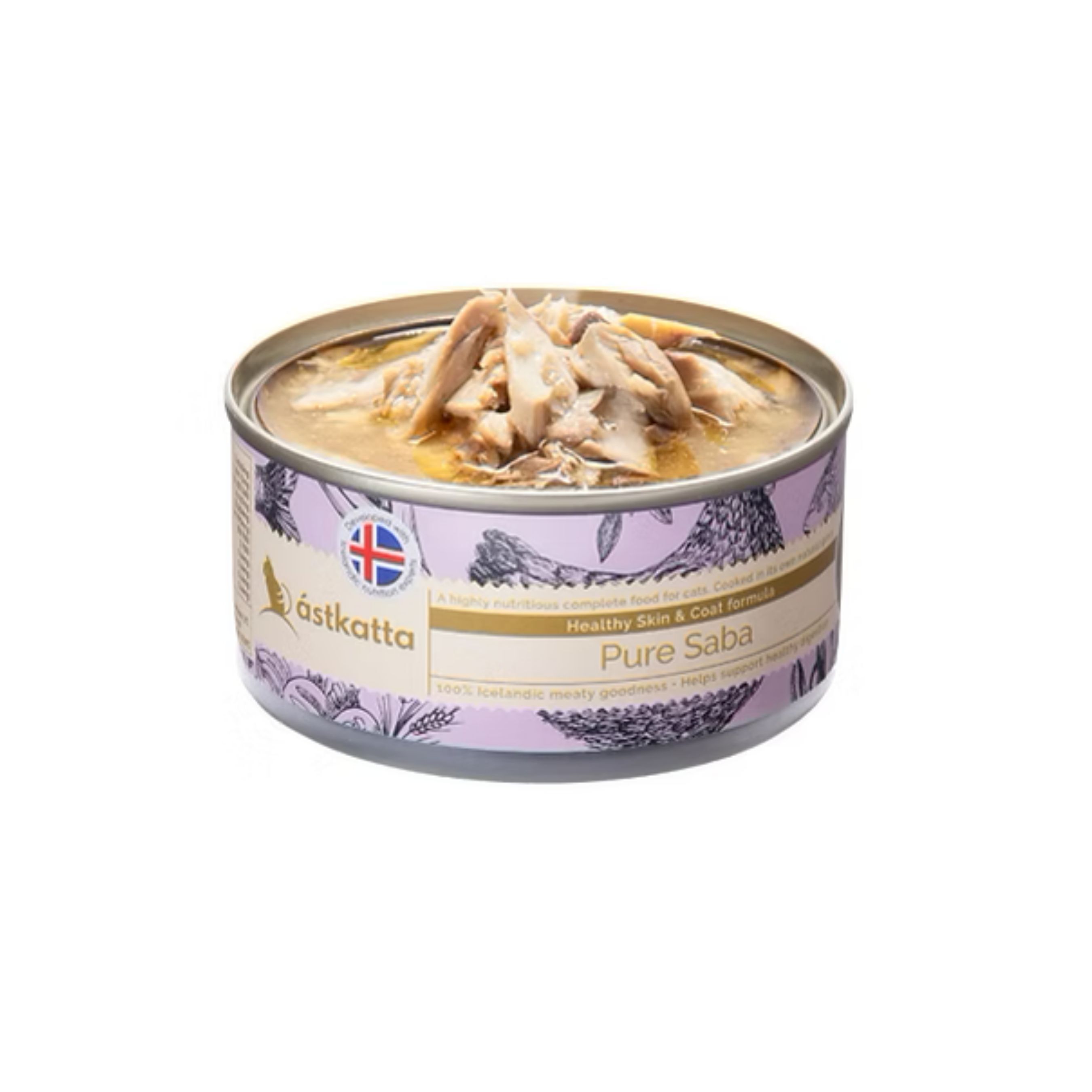 Astkatta 護膚美毛配方 肉絲主食罐 80g (野生鯖花魚)