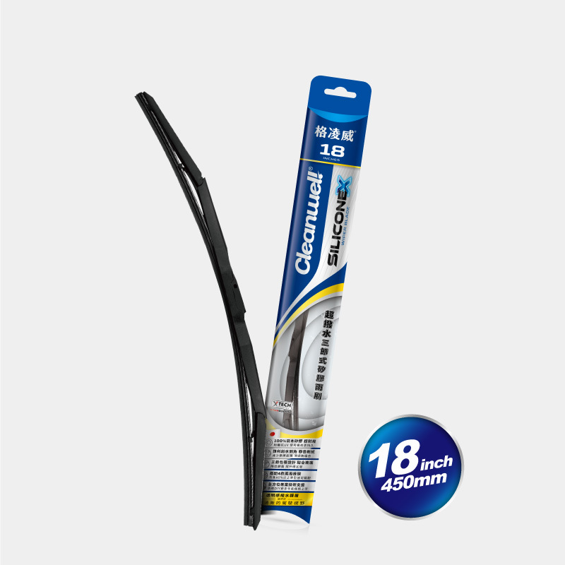 Cleanwel 格凌威 超撥水三節式矽膠雨刷18吋