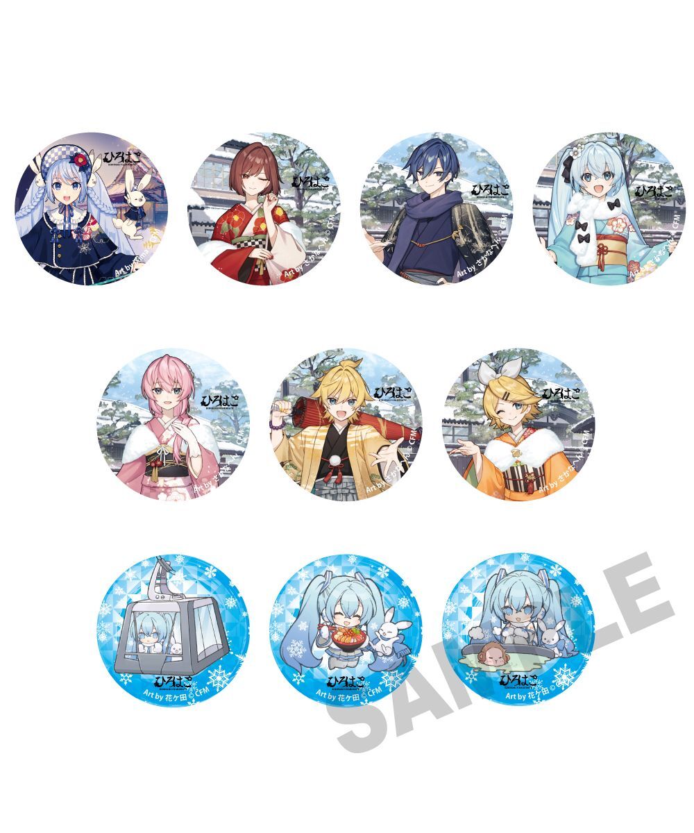 預購-「雪未來×弘函」 閃亮亮集換式徽章 函館25-26 PACK盲盒販售 隨機出貨【日本進口精品】