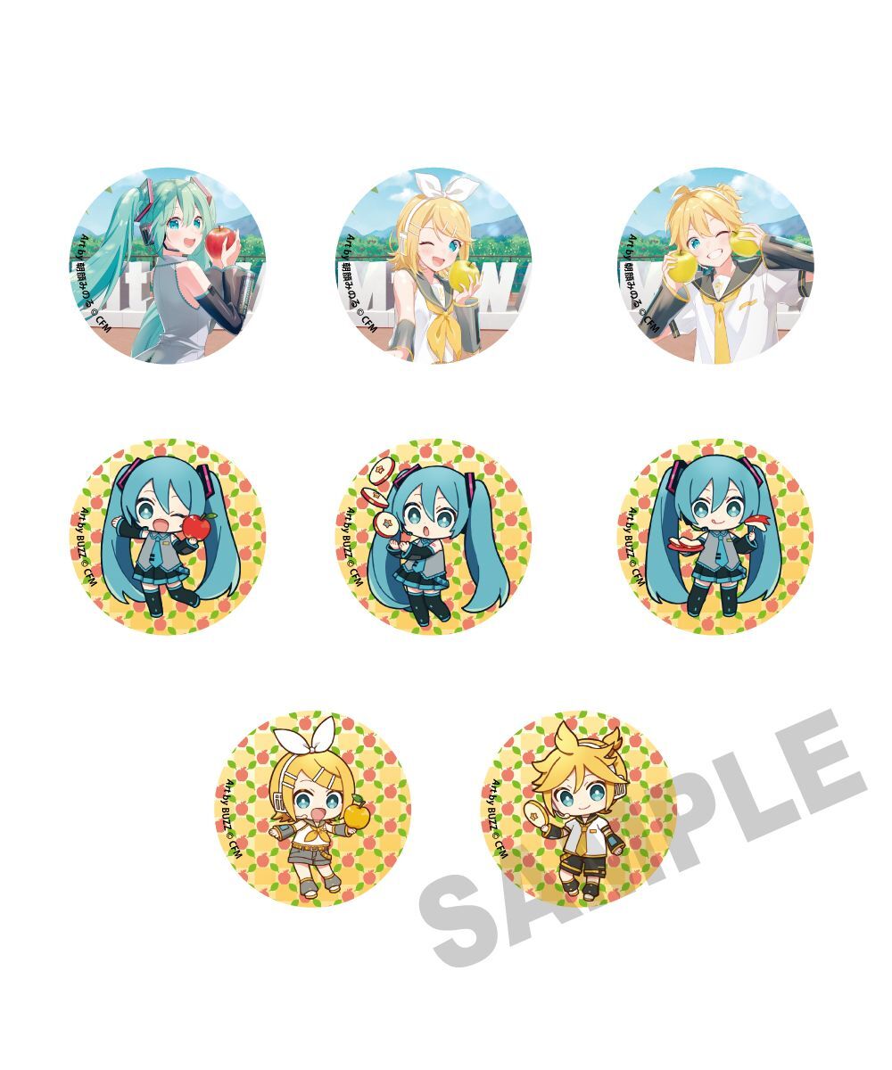 預購-「初音未來×弘前蘋果」 閃亮亮集換式徽章 弘前 PACK盲盒販售 隨機出貨【日本進口精品】