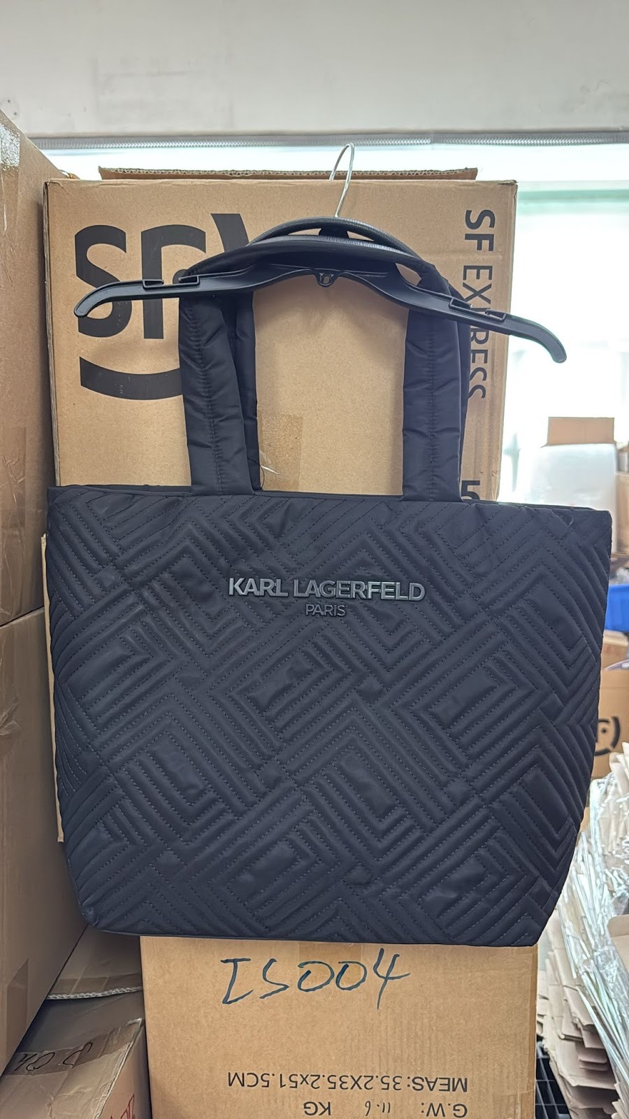 4G113 KARL LAGERFELD 手提袋 黑色 35x35cm