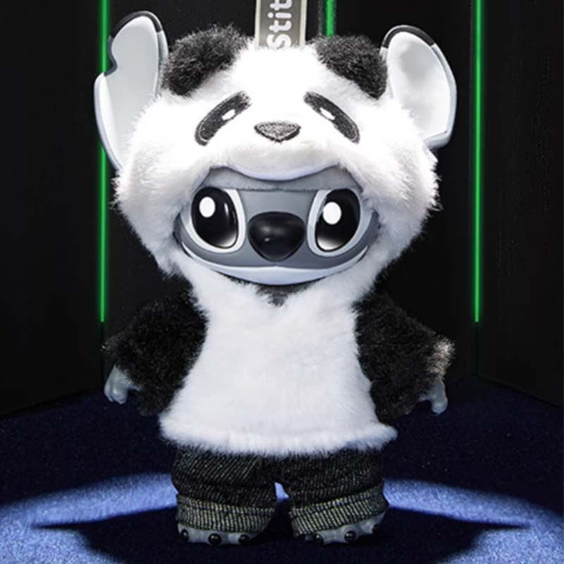 MINISO 迪士尼史迪奇GenZ街頭系列熊貓 毛絨公仔 掛飾 MC2504018 [台灣現貨]