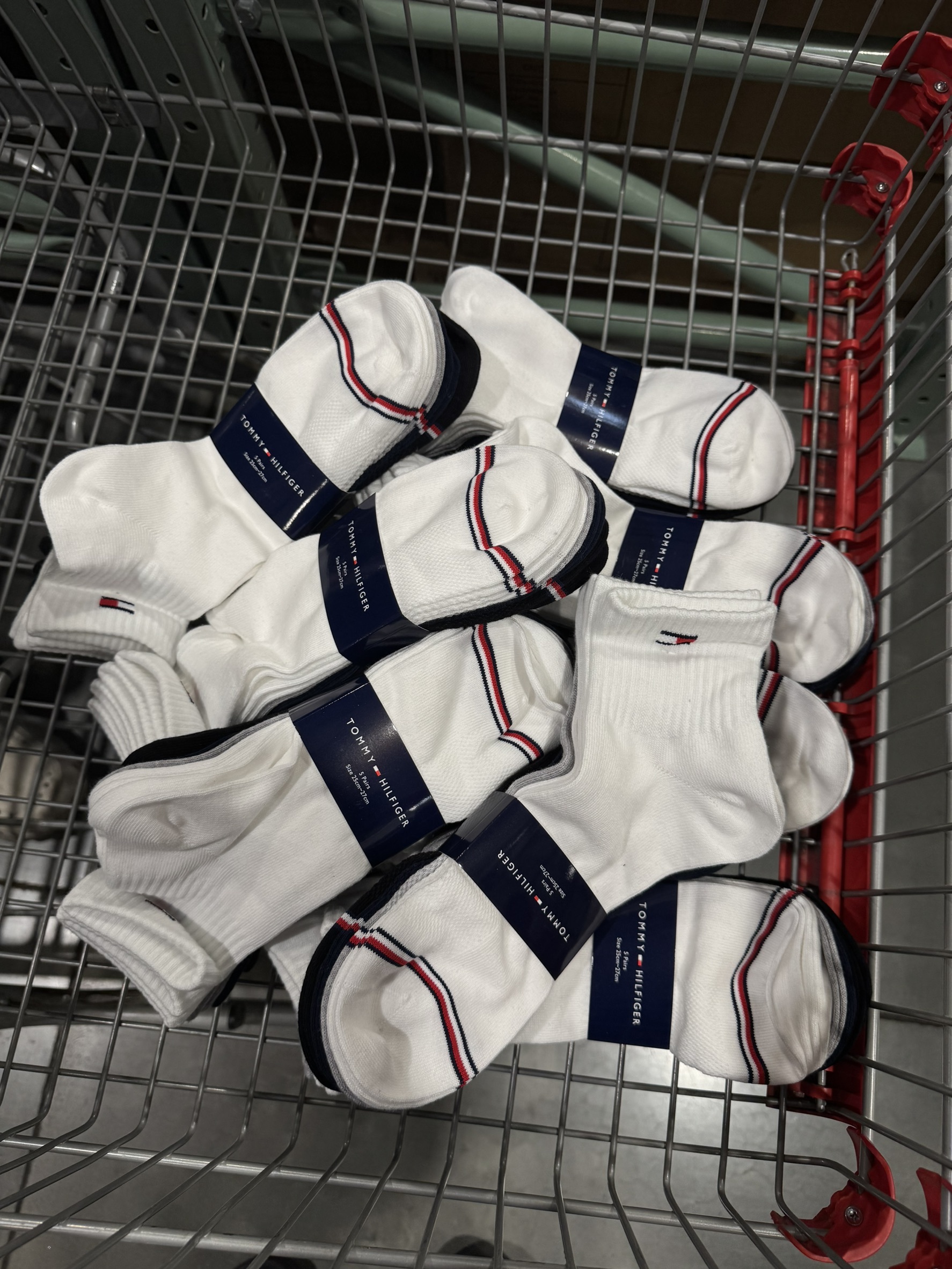 現貨 日本連線代購 TOMMY HILFIGER 中筒襪 五入一組 不拆賣