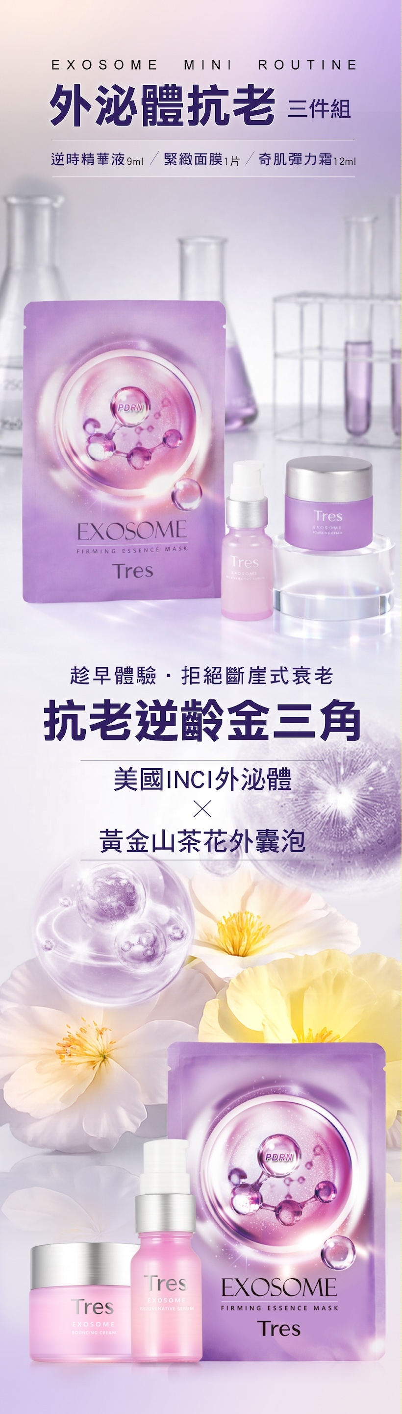 抗老精華,抗老乳霜,抗老面膜