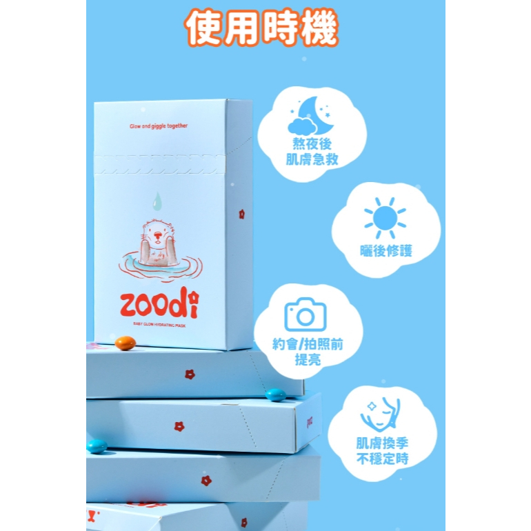 【樂森藥局】ZOODI 水潤‧寶寶肌面膜 5入/盒