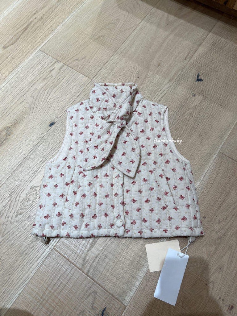 蝴蝶結背心裙套裝