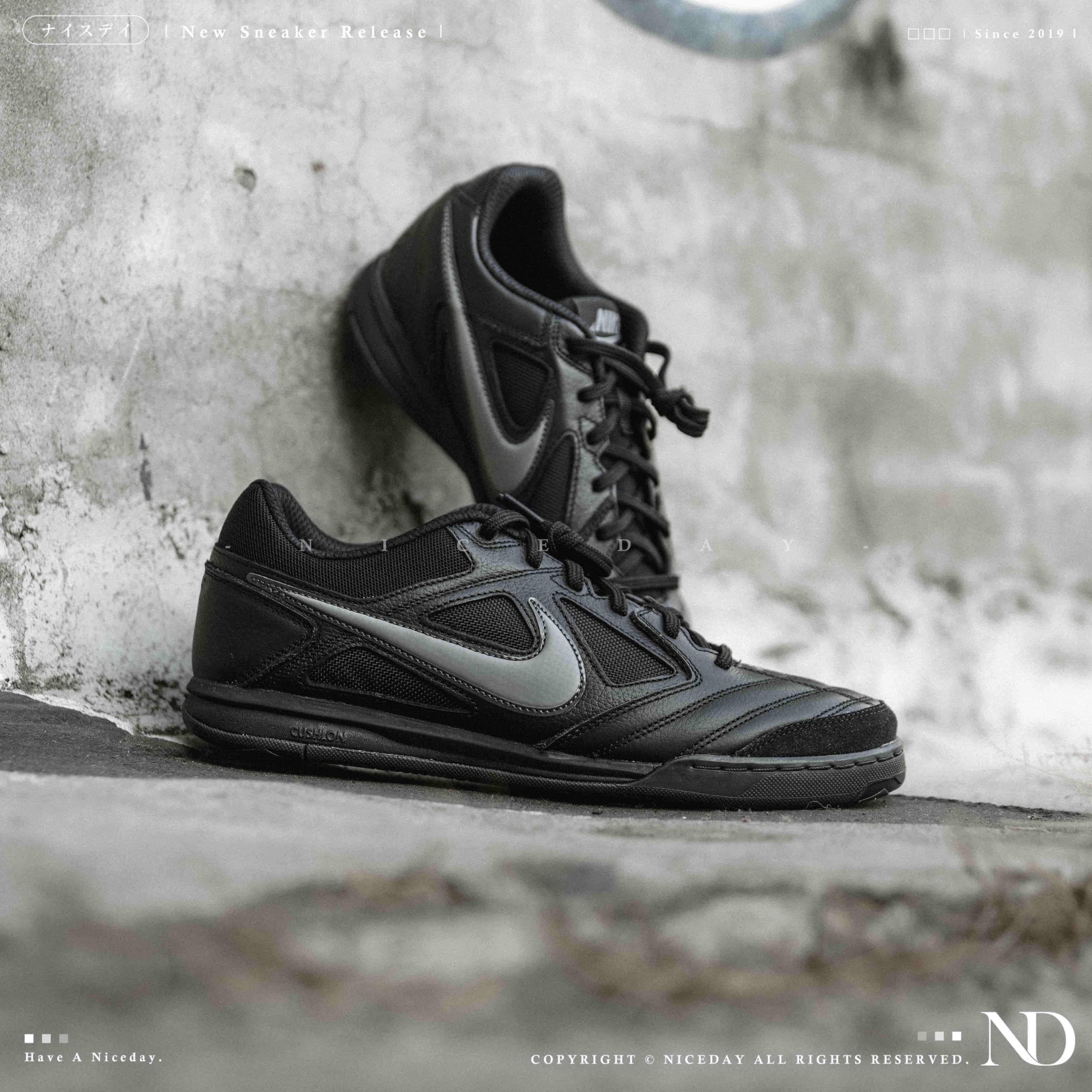 NICEDAY 現貨 Nike Gato 黑魂 黑 黑灰 灰勾 黑武士 平底 休閒鞋 HQ6019-004