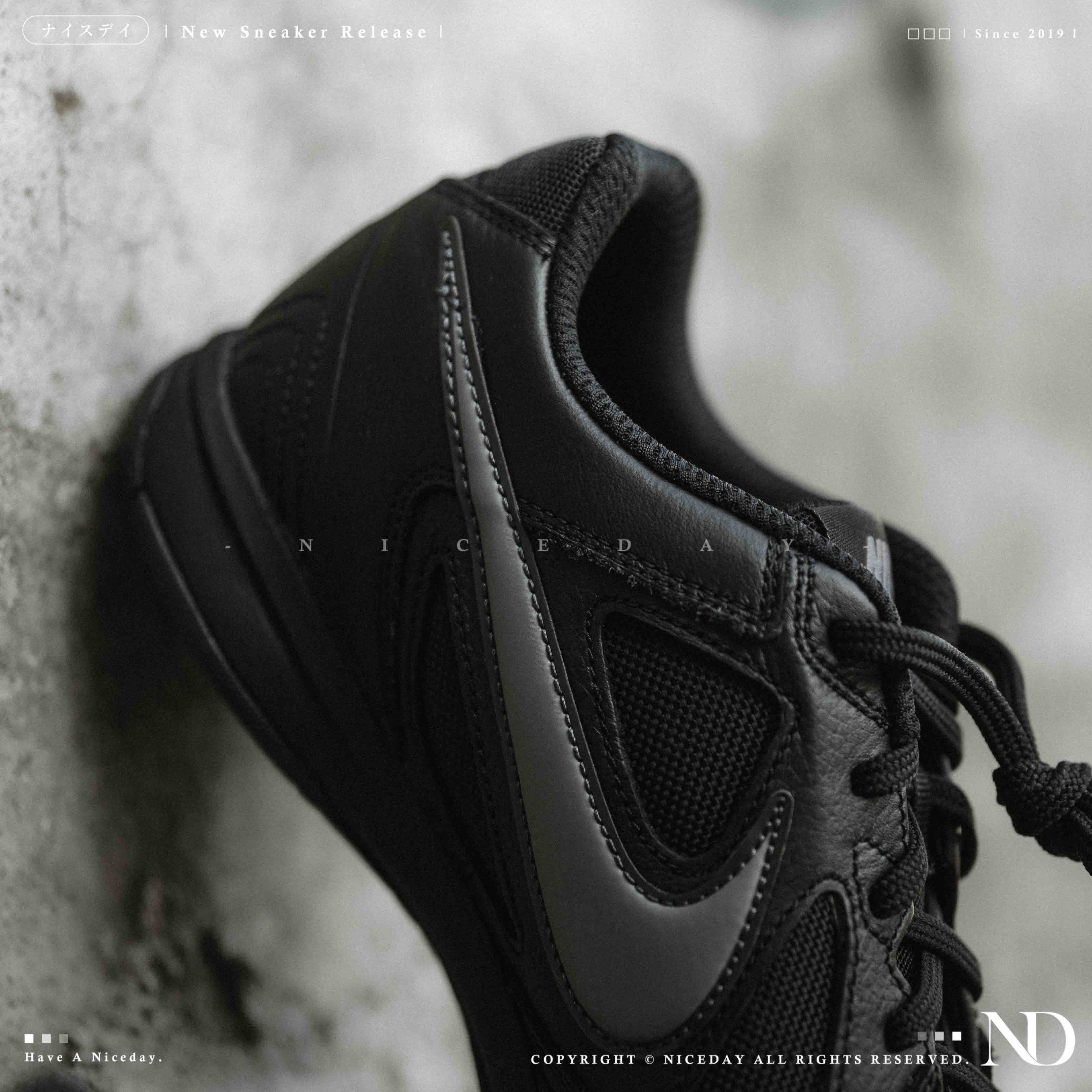 NICEDAY 現貨 Nike Gato 黑魂 黑 黑灰 灰勾 黑武士 平底 休閒鞋 HQ6019-004