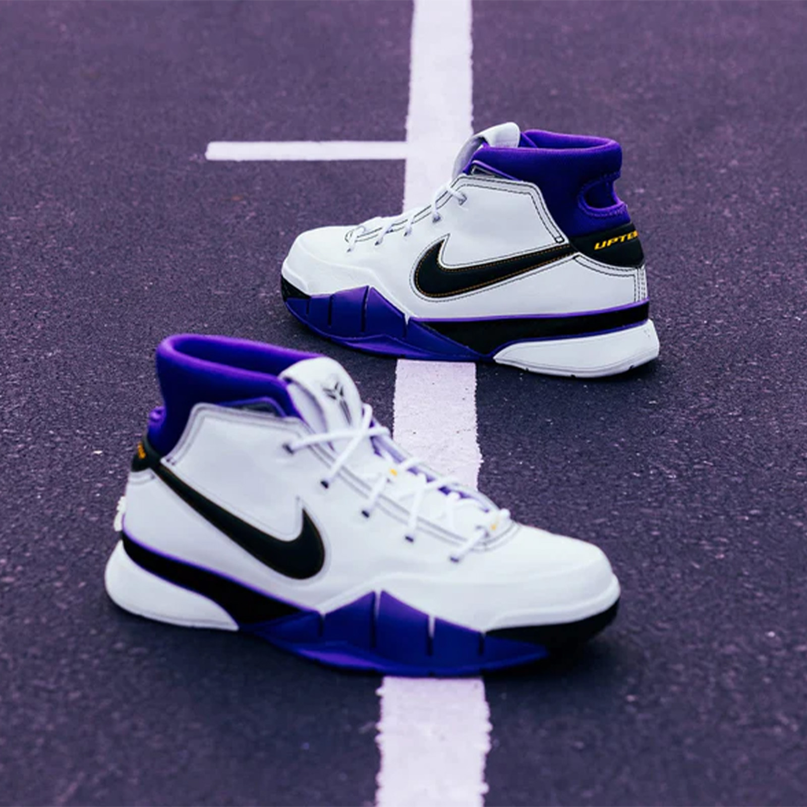 Nike Kobe 1 Protro “81 Points” 20週年紀念版 白紫 黑勾 復刻 81分 黑曼巴 洛杉磯 湖人 實戰籃球鞋 IM0542-100