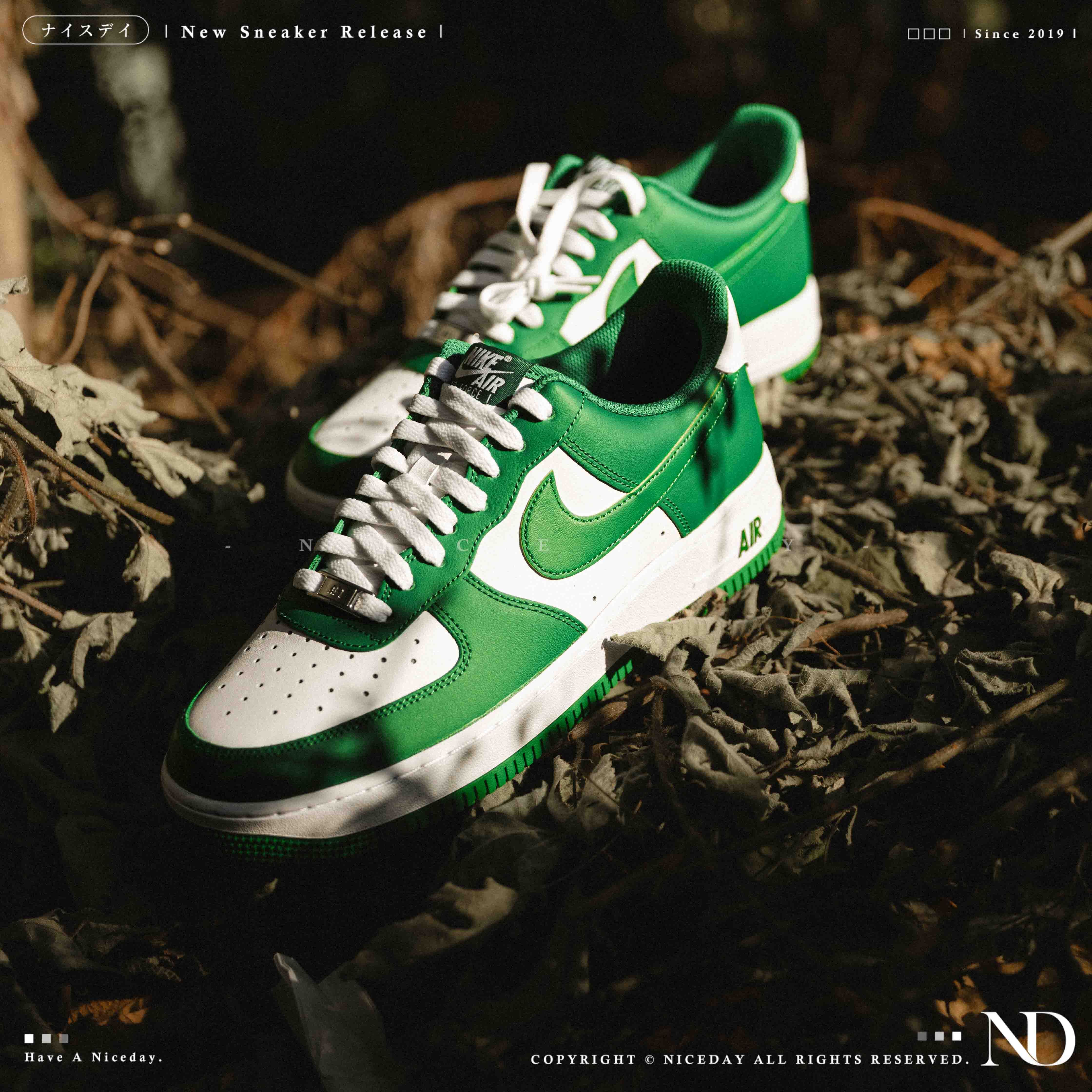 NICEDAY 現貨 Nike Air Force 1 綠 森林綠 草綠色 淺綠 復古 FJ4146-122