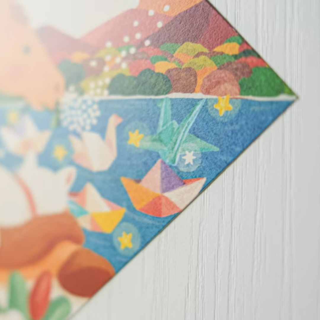 健康平安 2026馬年斗方 20公分｜毛乖畫鹿 Furimuri 台灣