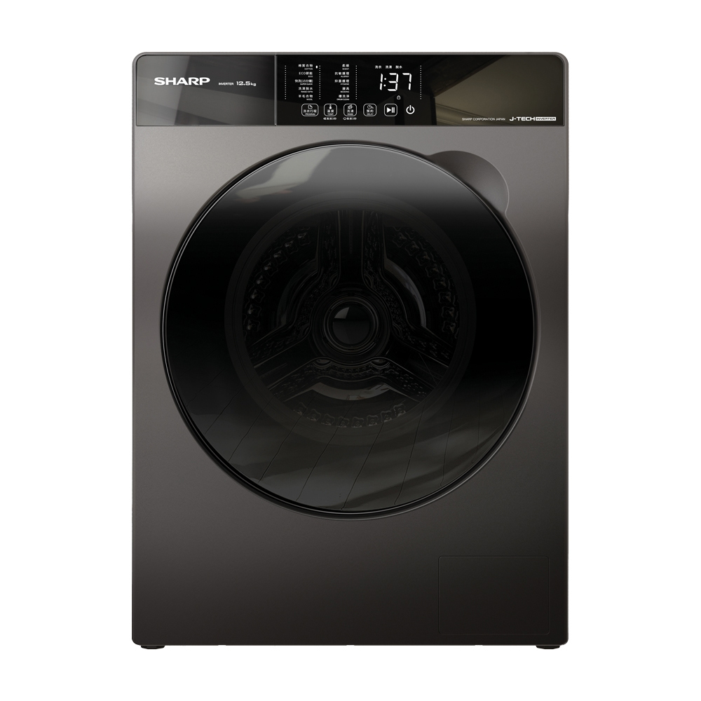 SHARP 夏普12.5公斤變頻溫水滾筒洗衣機ES-FKS125WT