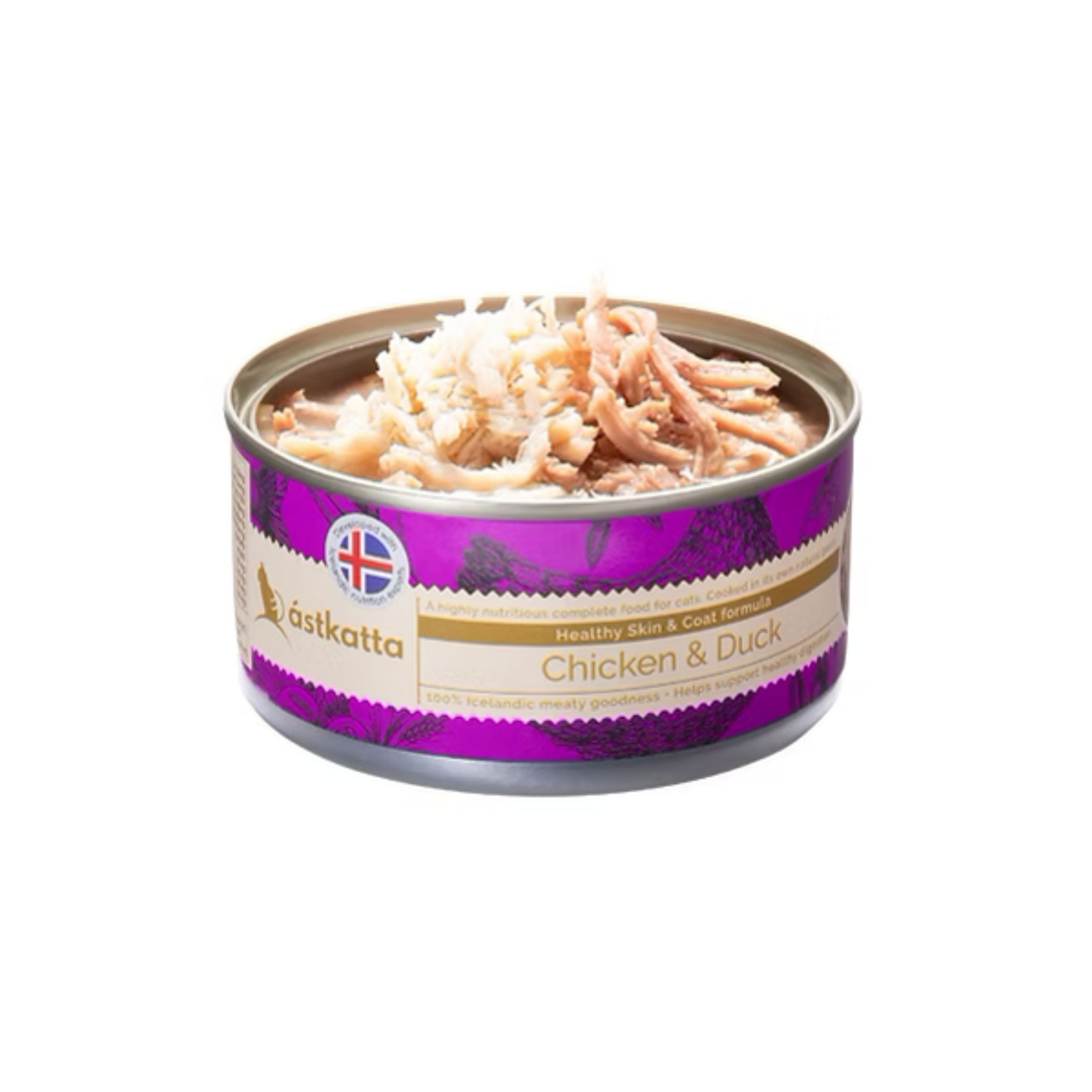 Astkatta 護膚美毛配方 肉絲主食罐 80g (走地雞肉&鴨肉)