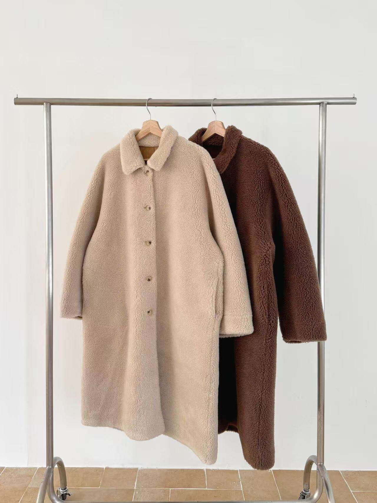 DR5428 毛絨刷毛立領大衣 *特價* (優惠碼同充值購物金不適用)