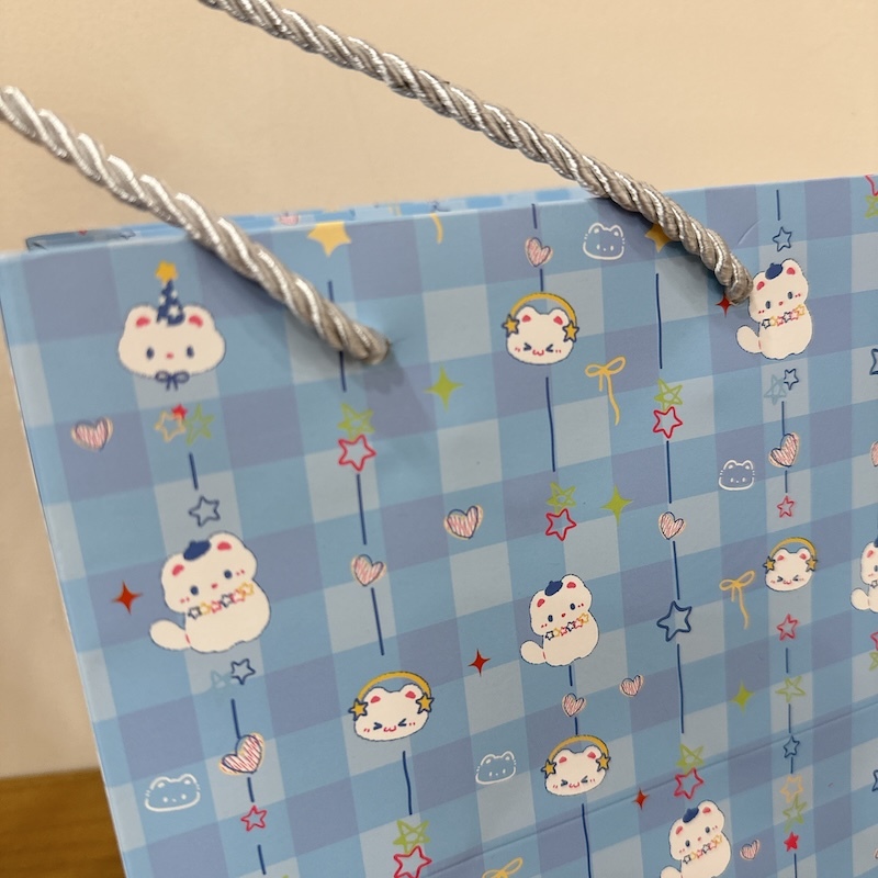 《01150》藍色系星星小貓紙袋/禮品袋