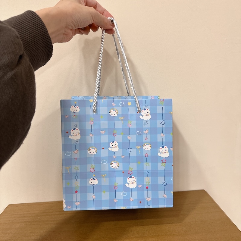 《01150》藍色系星星小貓紙袋/禮品袋