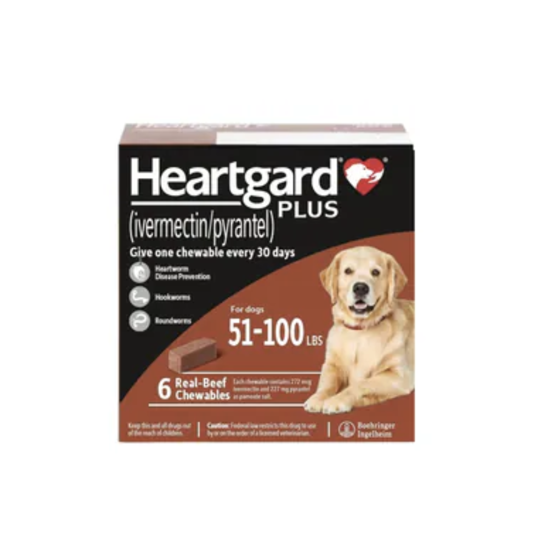 Merial - Heartgard Plus預防心絲蟲咀嚼配方 (23-45KG )