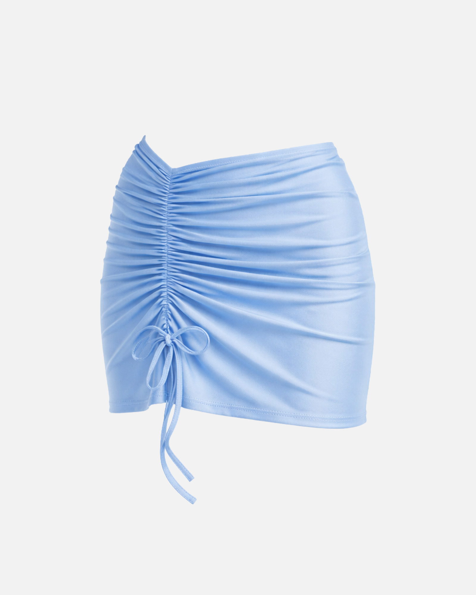 【絲光薰衣草紫】Aura 開衩抽繩外罩泳裙