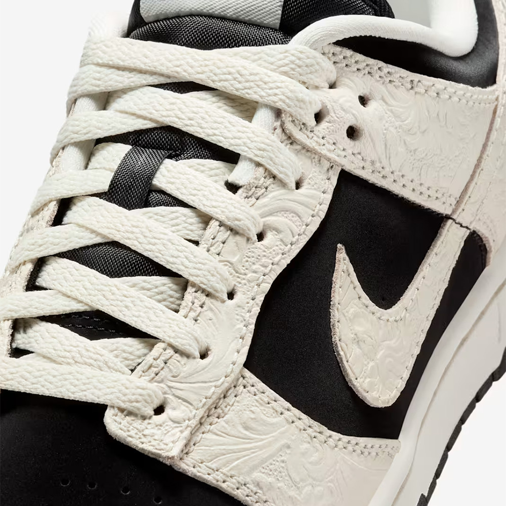 W Nike Dunk Low Embossed Black Sail 黑白浮雕 反轉熊貓 馬年 休閒鞋 運動鞋 女鞋 IF3944-001