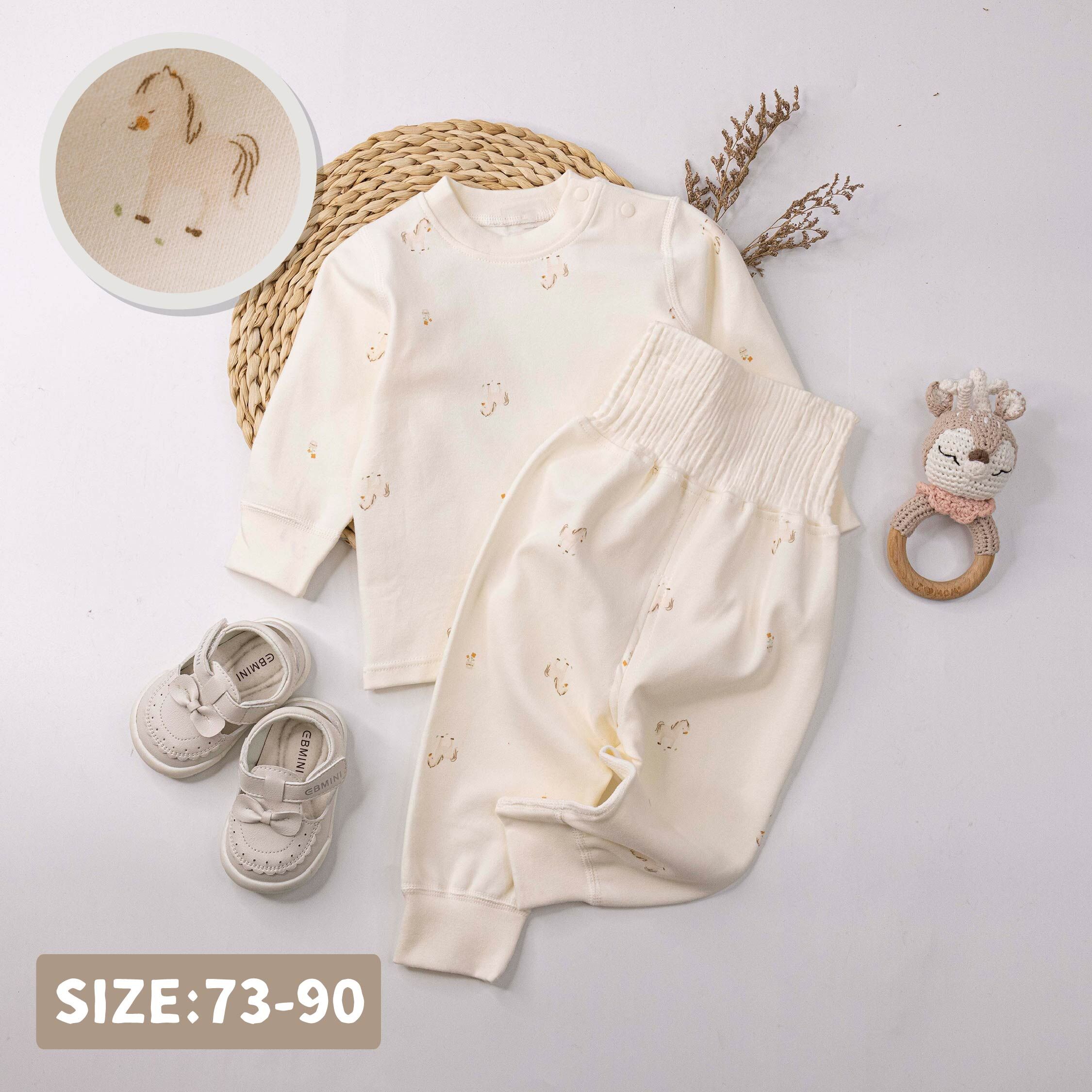 【JL5525】童趣小馬花朵睡衣套裝