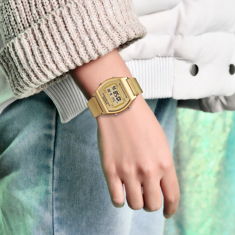 【DIGITEC 數碼科技】MDG-6061R 米蘭錶帶 多功能 方形錶 防水 電子 手錶