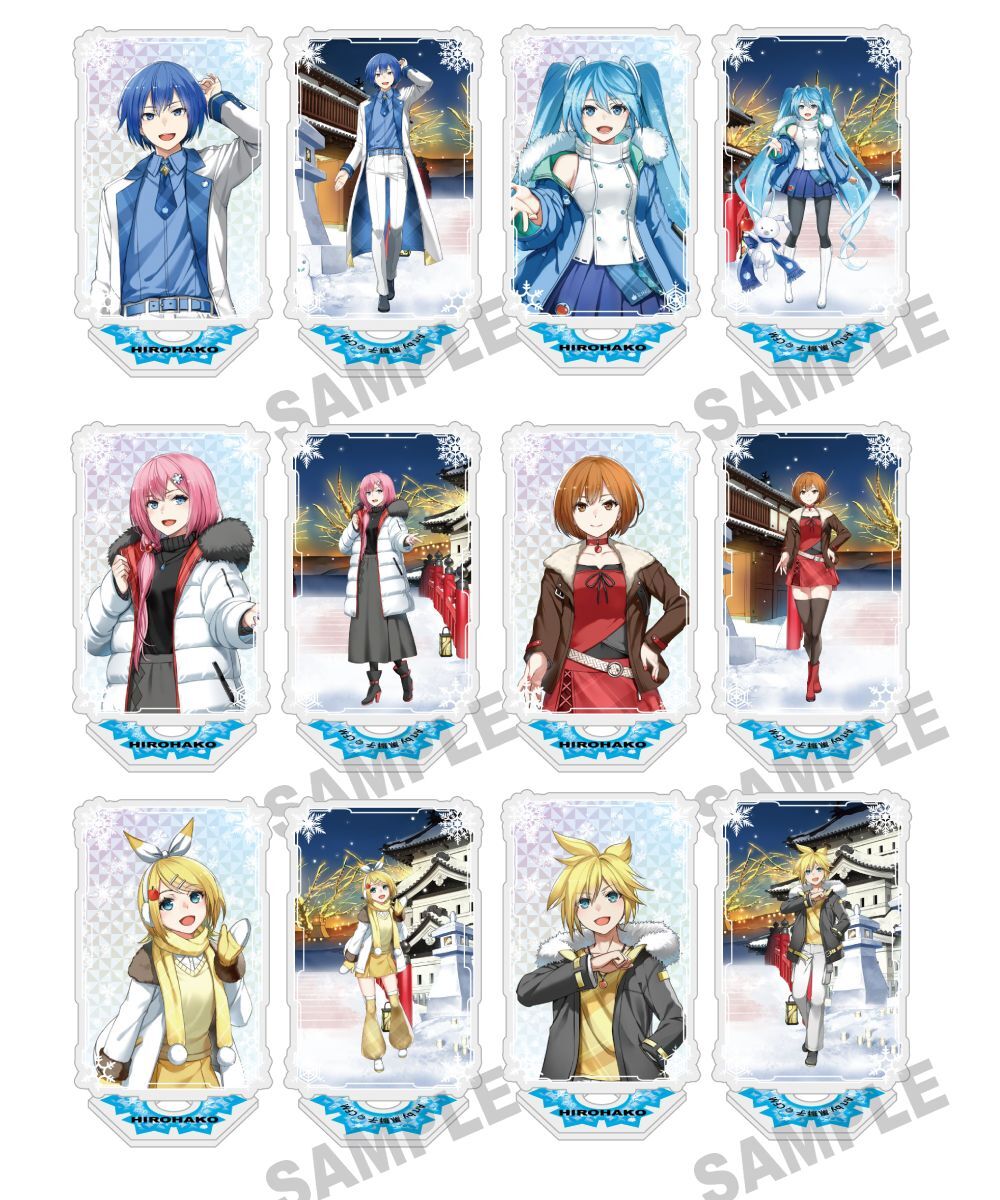 預購-「雪未來×弘函」 壓克力立牌 弘前 Art by 黒獅子 系列【日本進口精品】