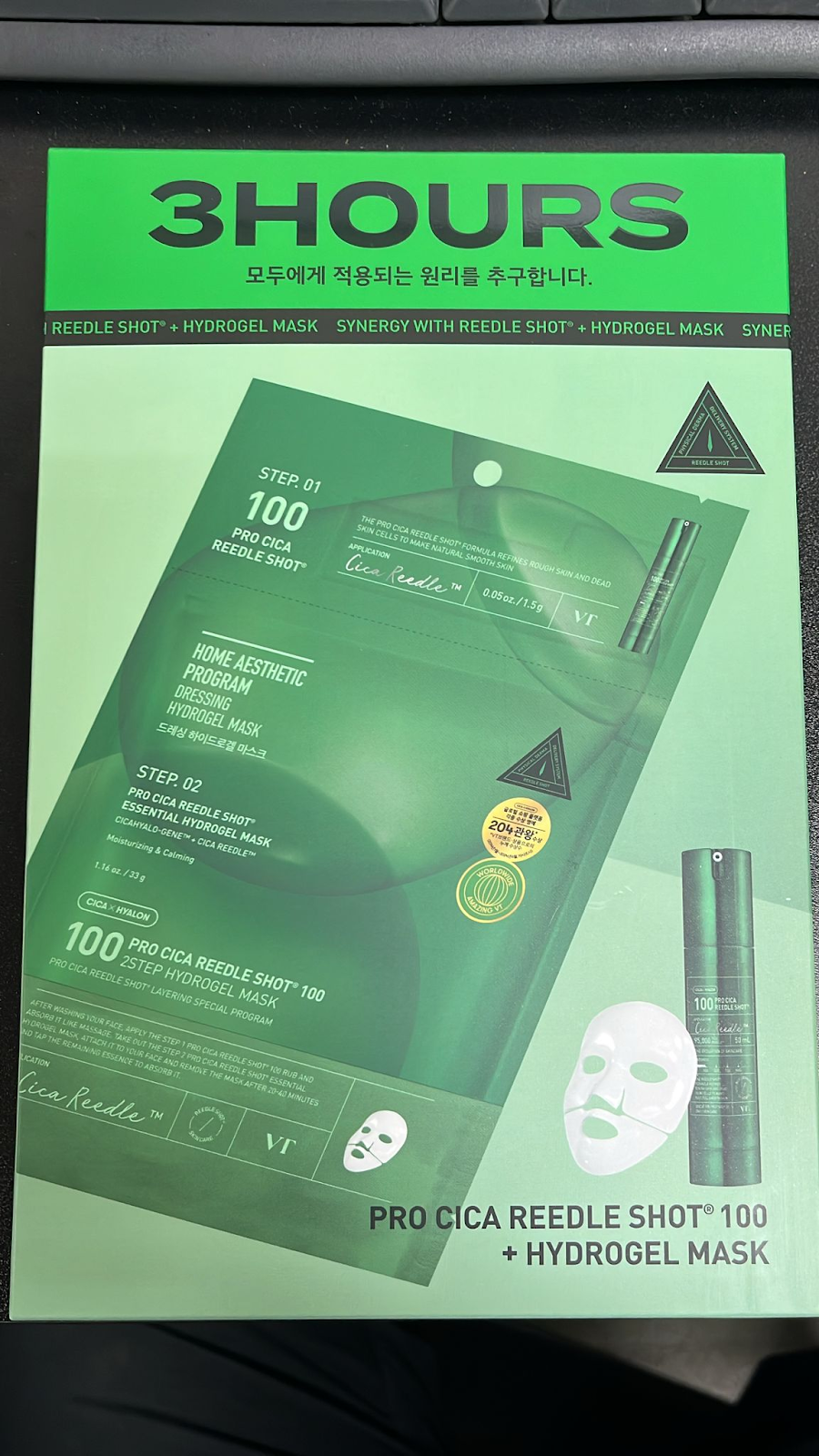 4G130 VT 積雪草微針100 2STEP水凝面膜 4片 exp：2027-09-30