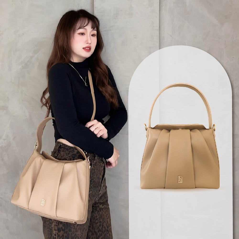 皮革可頌包(大)-焦糖拿鐵