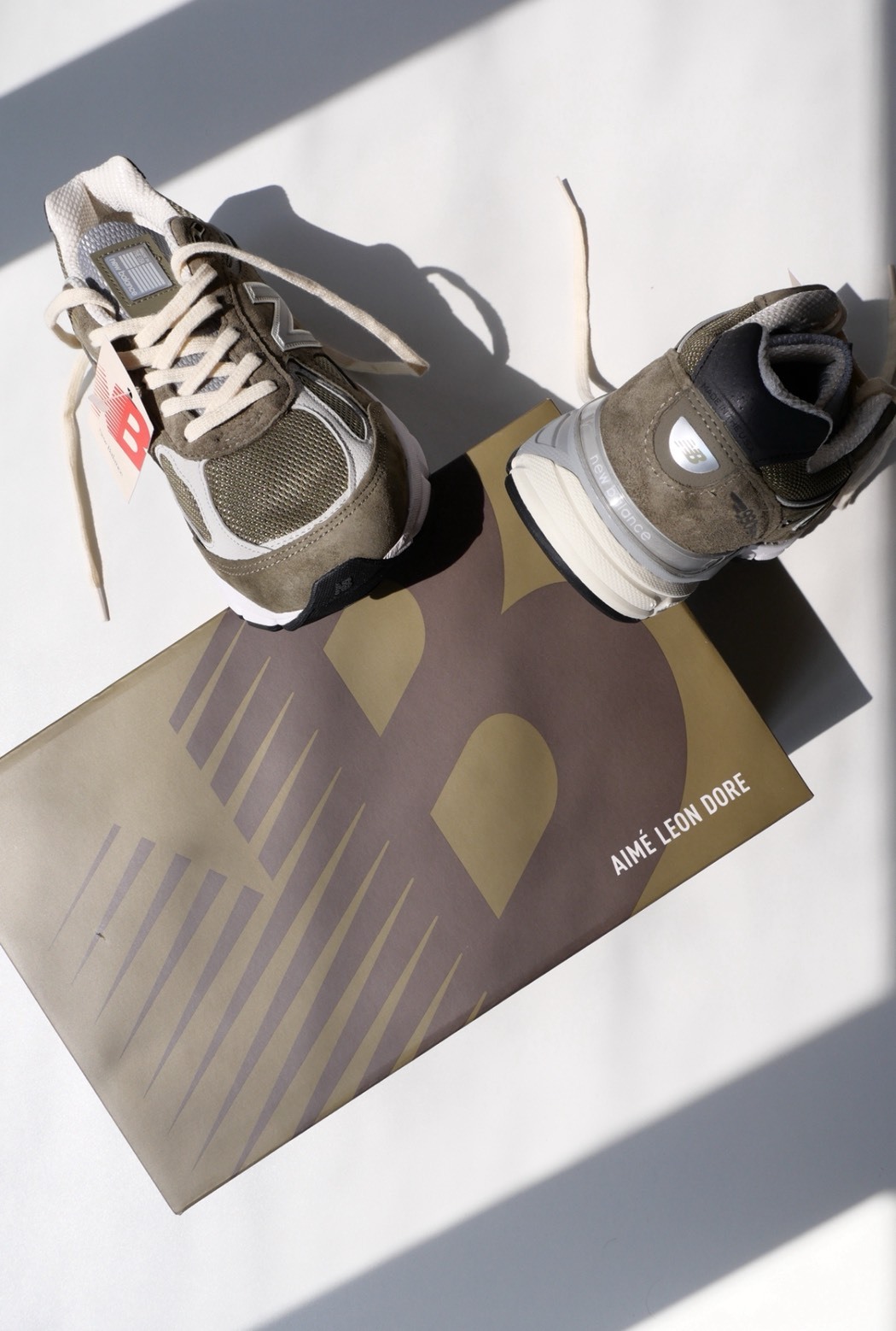 【代購】Aimé Leon Dore x New Balance NB 990 V4 “Olive” 經典聯名款 990V4 低幫運動鞋／休閒鞋｜城市通勤｜男女同款｜橄欖綠