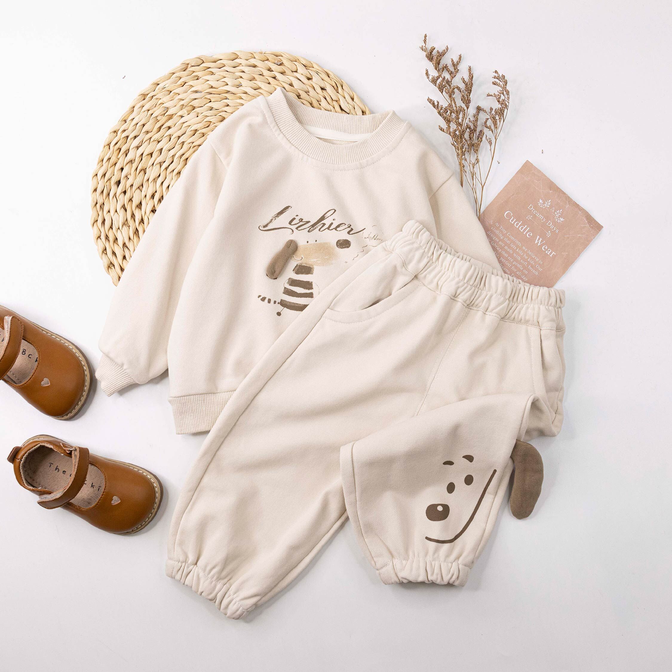 【H55943】水彩條紋狗狗套裝