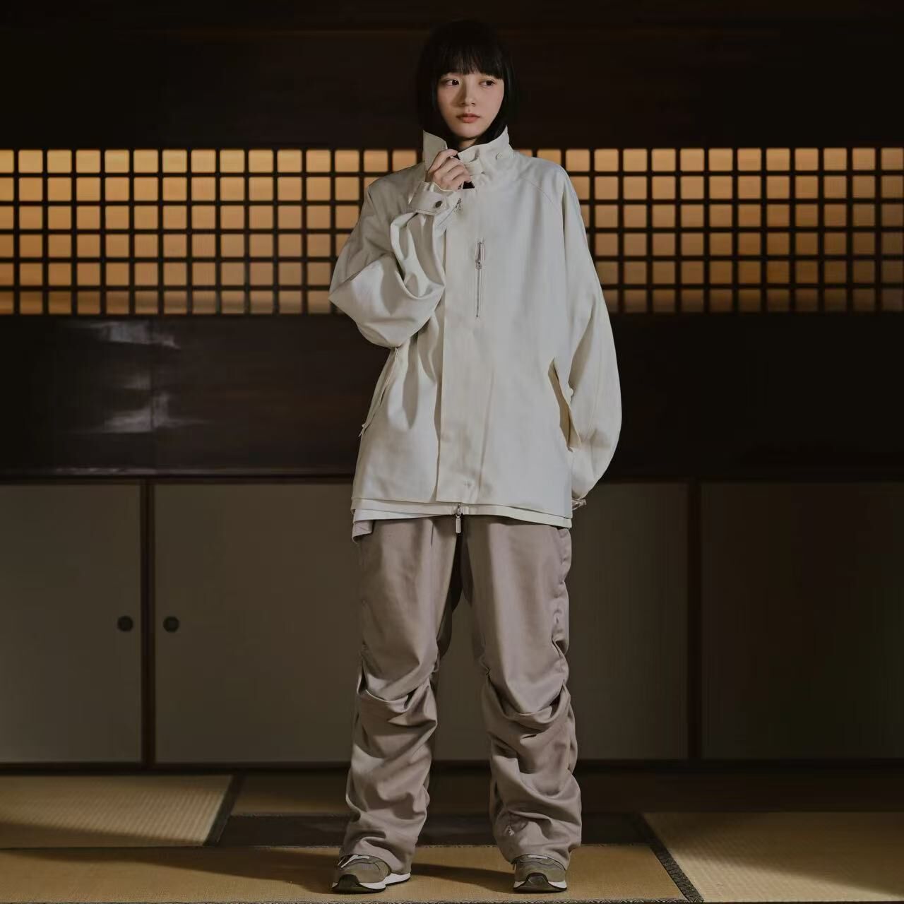 MELSIGN - Straight Cutting Trousers V2 - L-Gray
