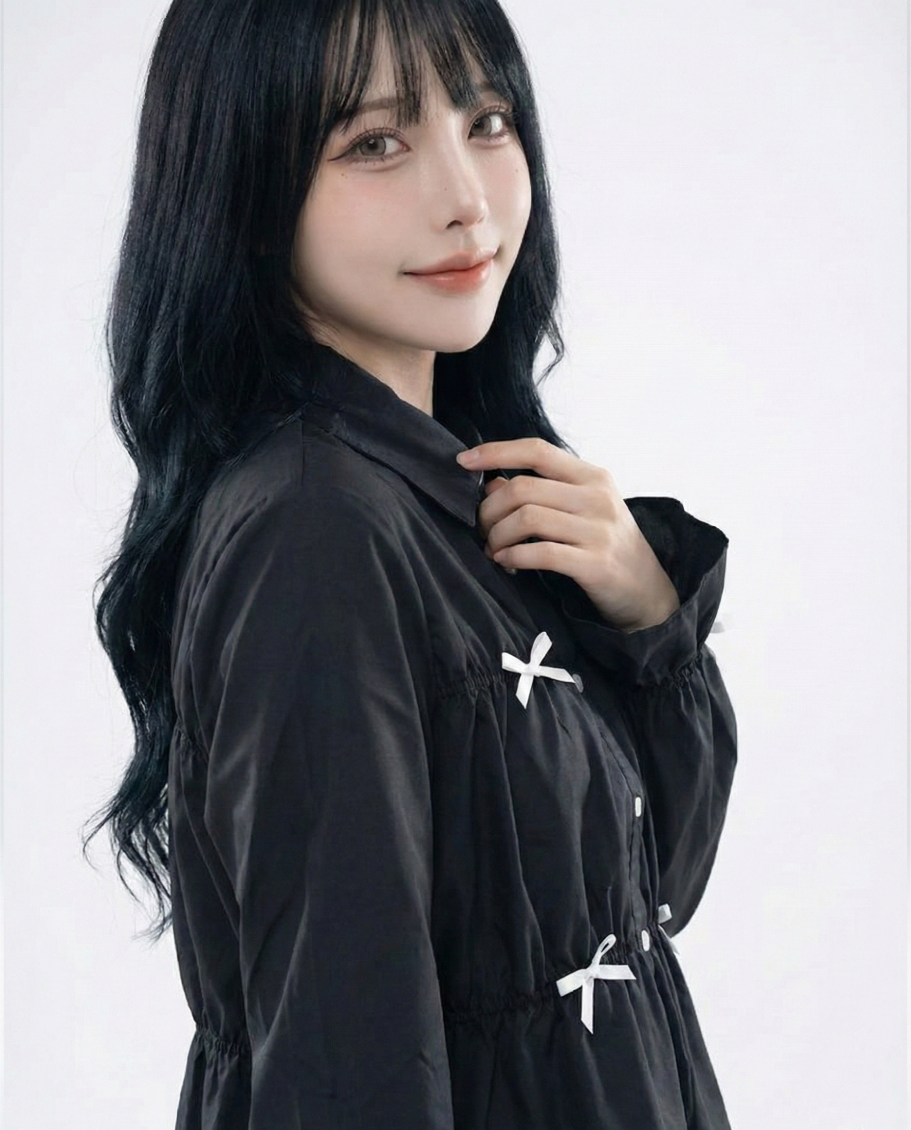 SM2 緞帶平行縐縫襯衫