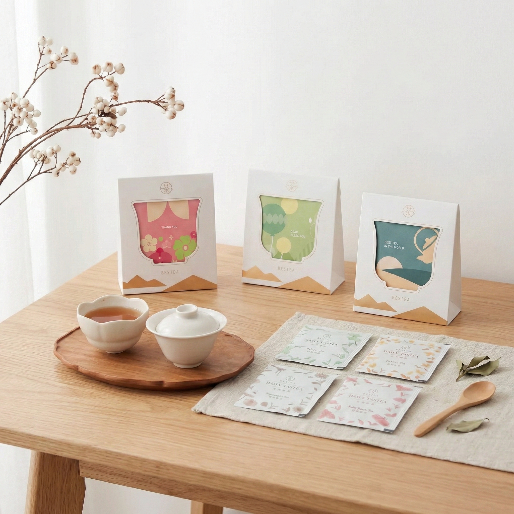 【 Joyful Choice/Blessing Tea Gift/Event Gift 】Yingying Liyue｜Customized Tea Bag Gift