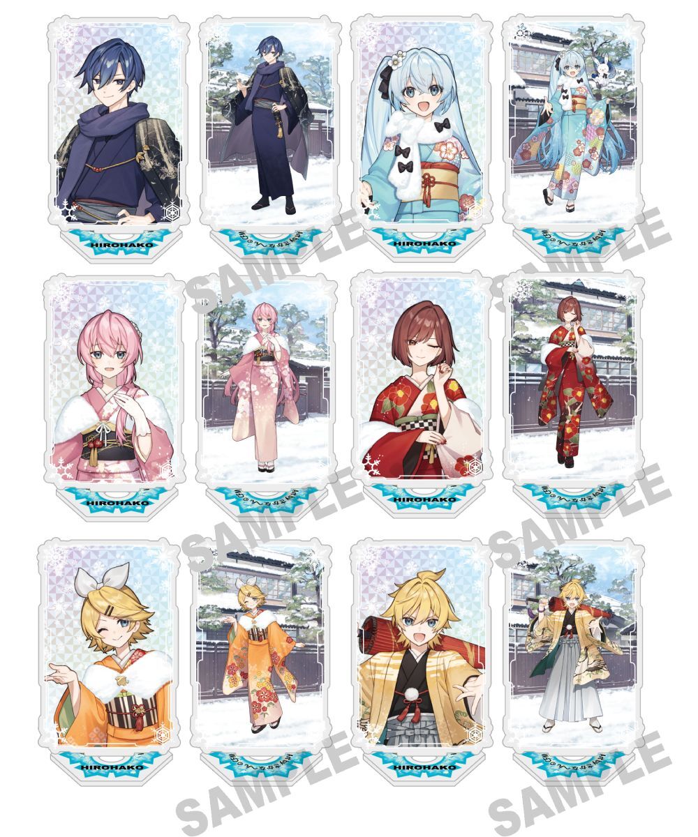 預購-「雪未來×弘函」 壓克力立牌 函館 Art by さかなへん 系列【日本進口精品】