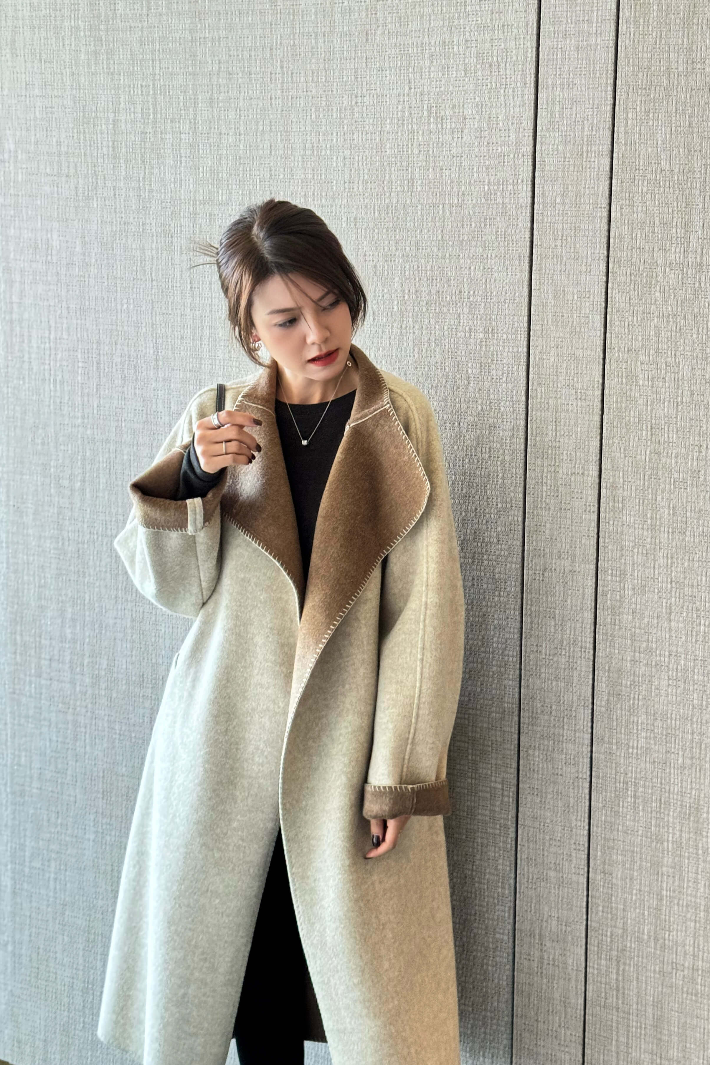 Draped Wool and Cashmere-Blend Felt Belted Coat_JK261L33