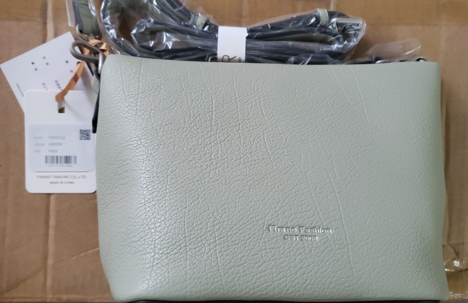 4G147 FIRANO 灰綠色單肩袋 17x16cm