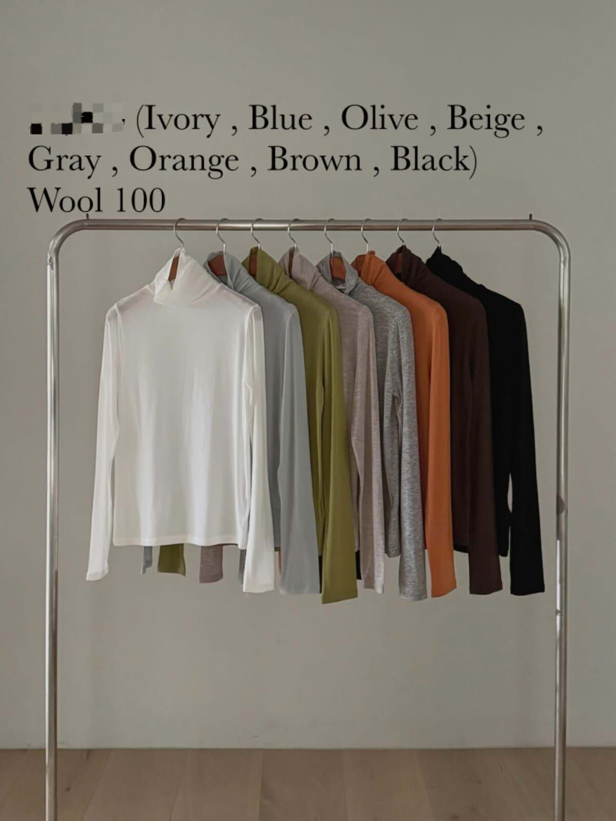 DR5438 多色高領羊毛打底衫 *特價* (優惠碼同充值購物金不適用)