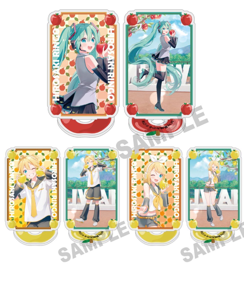 預購-「初音未來×弘前蘋果」 壓克力立牌 Art by 朝顔みのる 系列【日本進口精品】