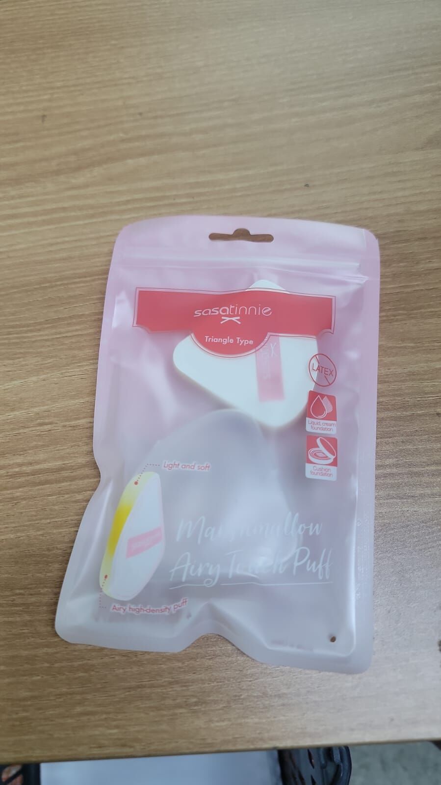 4G167 三角形棉花糖海綿1PC