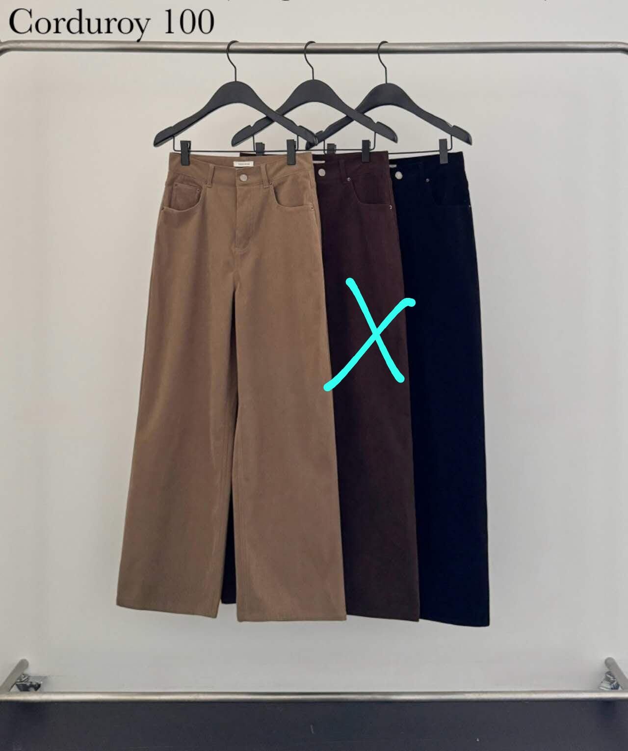 DR5439 燈心絨寬版直筒褲 *特價* (優惠碼同充值購物金不適用)