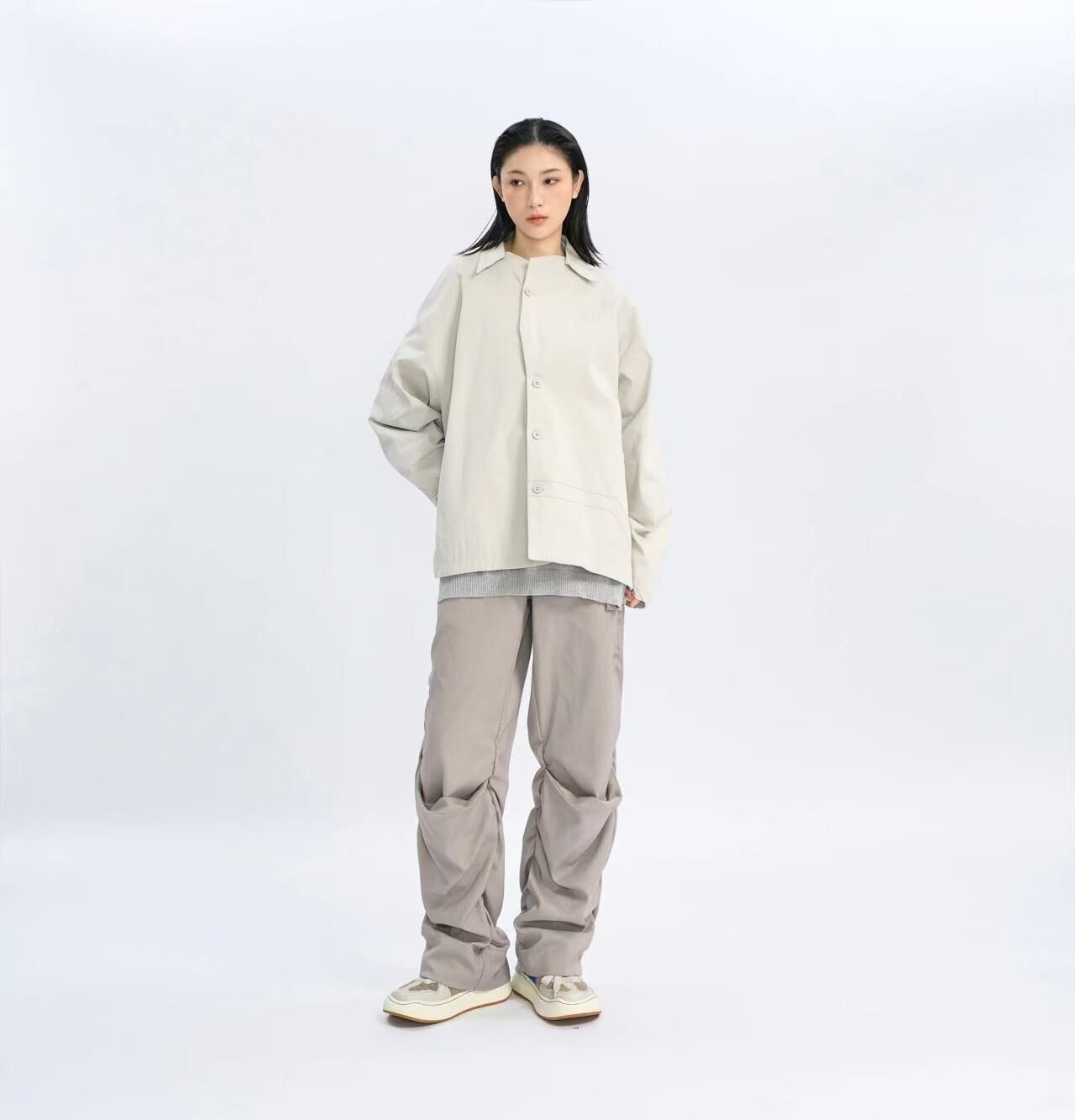 MELSIGN - “Nefelibata” Patched Tailored Blazer - Ivory