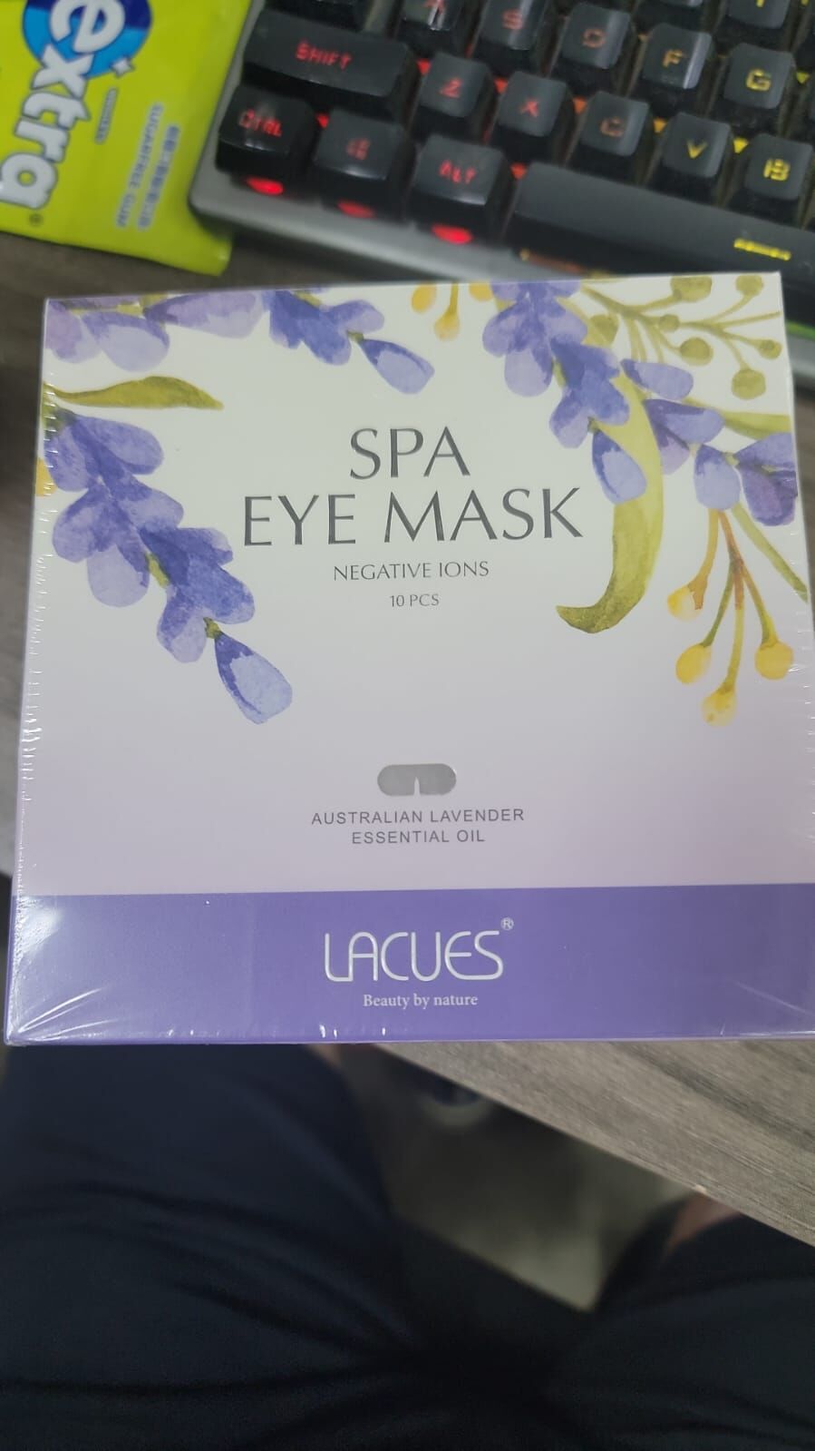 4G178 LACUES 負離子精油眼貼 薰衣草精油 10片裝 27年9月