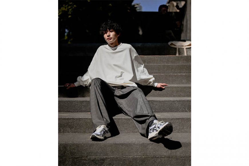 MELSIGN - Patchwork L/S Tee - White