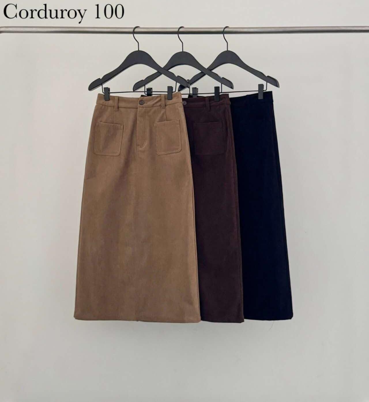 DR5441 復古前開衩中長裙 *特價* (優惠碼同充值購物金不適用)