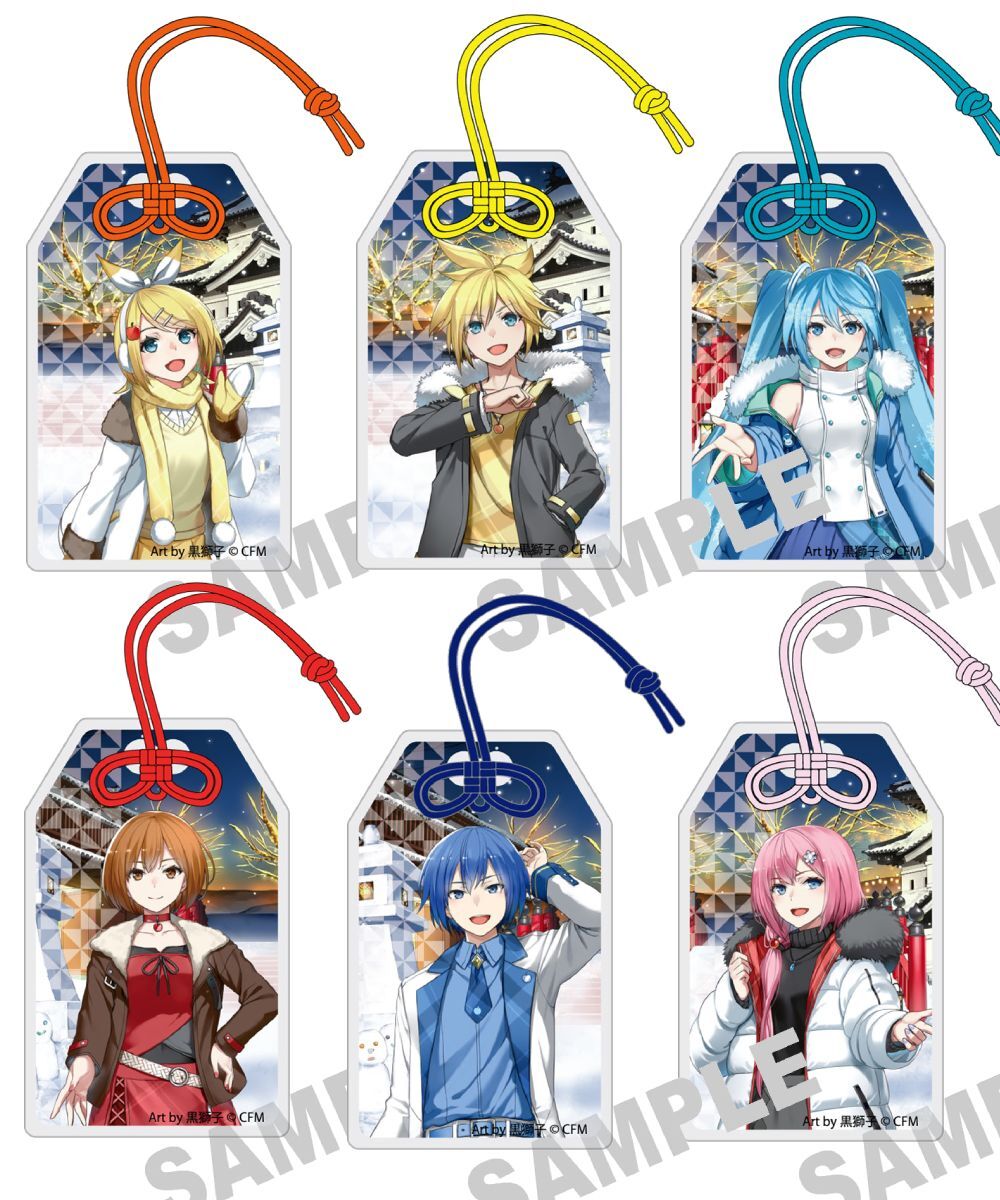 預購-「雪未來×弘函」 壓克力御守 弘前 Art by 黒獅子 系列【日本進口精品】