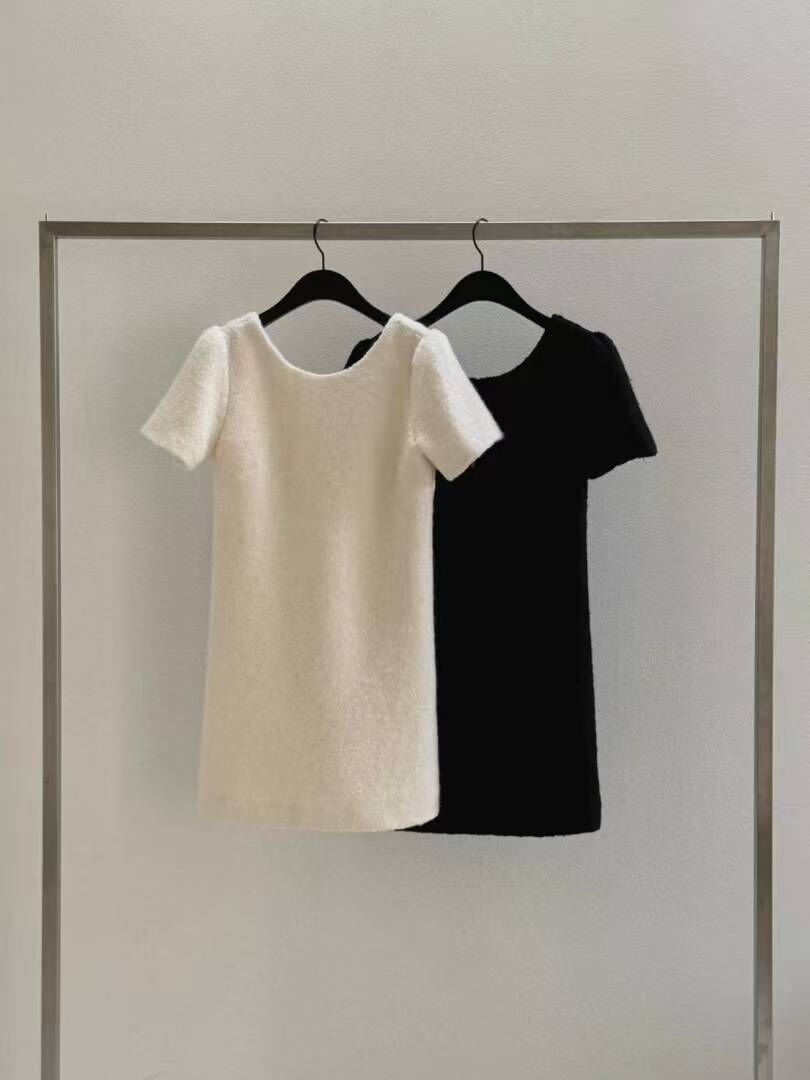 DR5442 羊毛圈圈紗短袖連身裙 *特價* (優惠碼同充值購物金不適用)