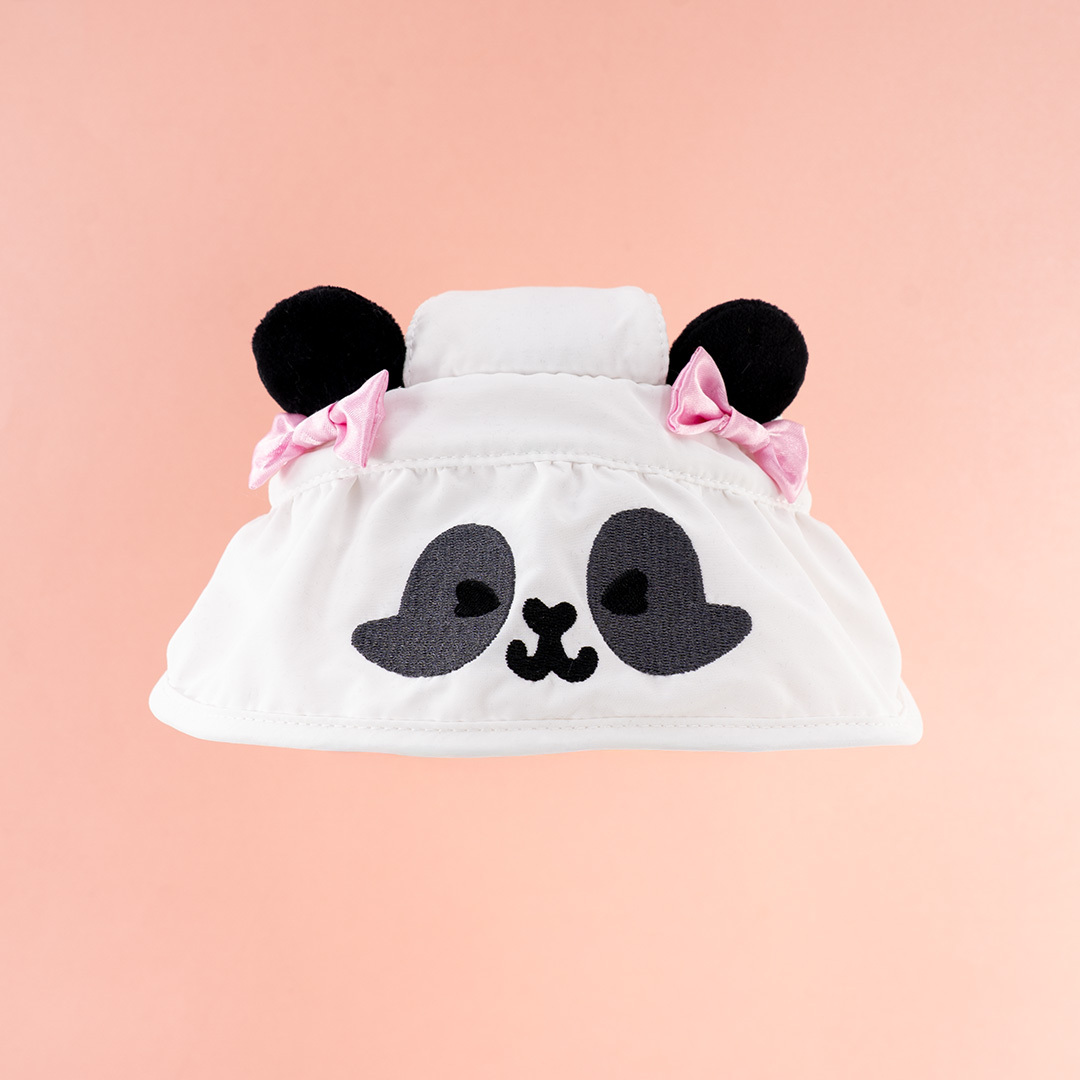 【新品タグ付き】アンテプリマ♡パンダ♡パール夏帽子遮熱遮光UVケア16,500円 オーシャンパーク パンダ デデ UVカット帽子